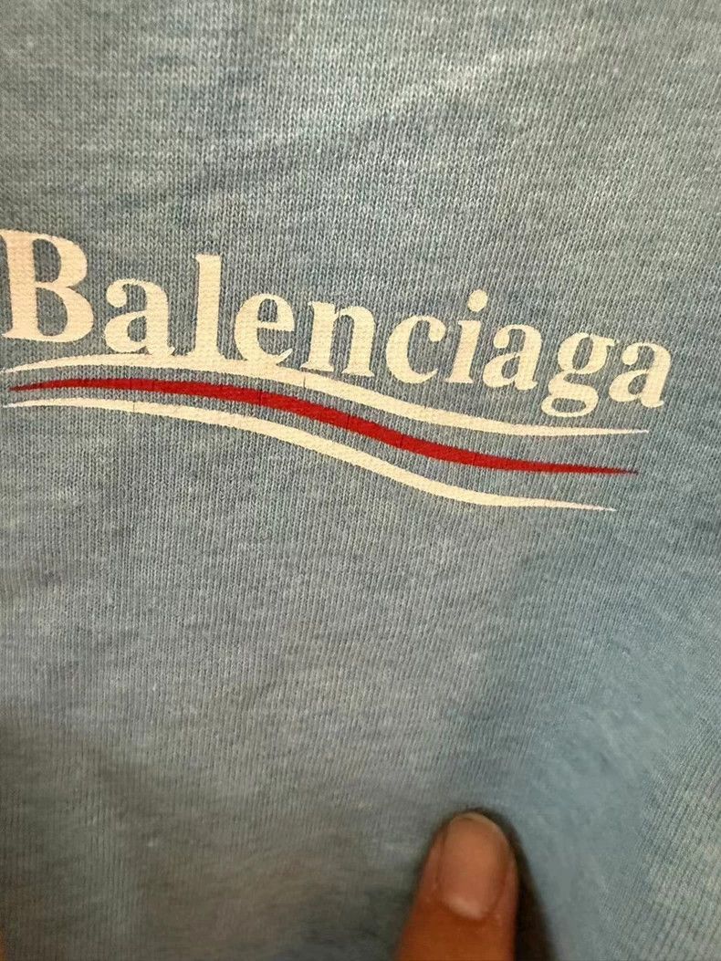 Balenciaga Balenciaga Blue Coke Short Sleeve Tee - dmc Size US XXS / EU 40 - 5 Thumbnail