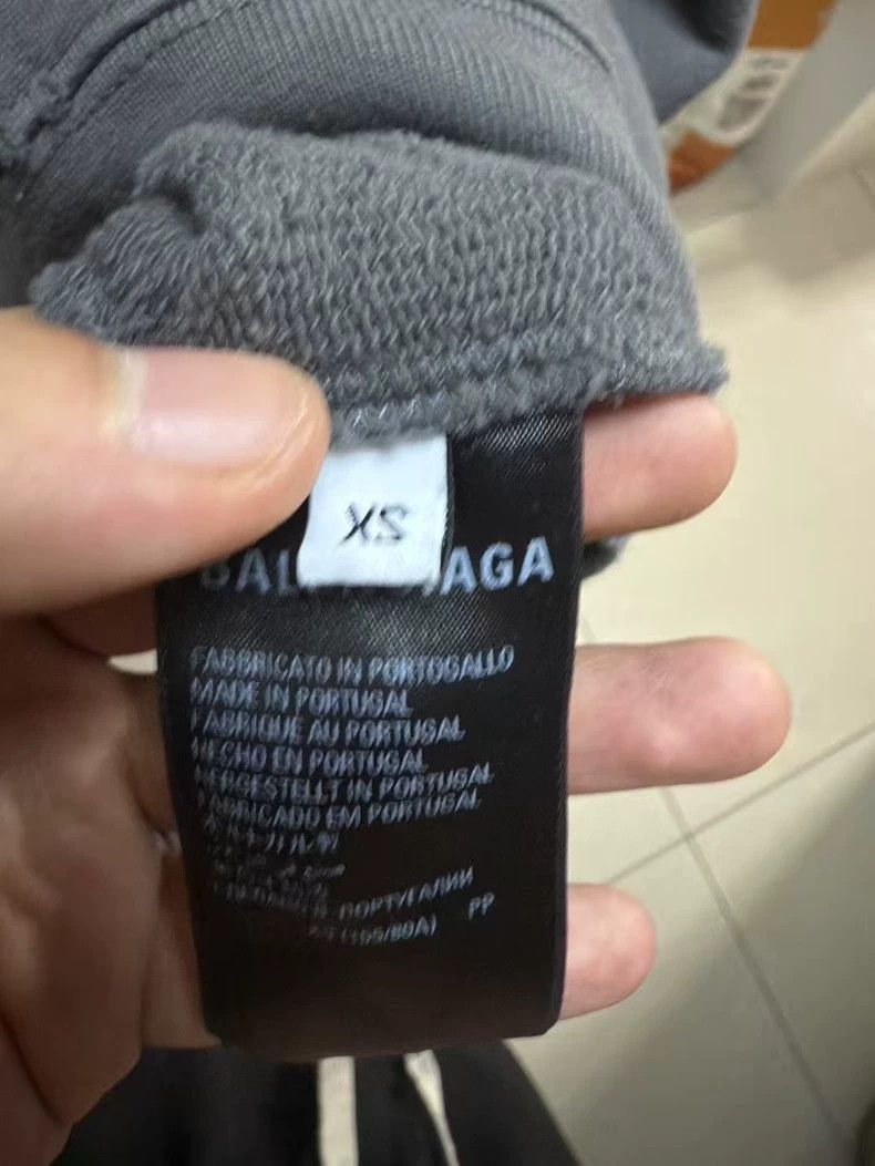 Balenciaga Gray Crackle Coke Hoodie - dmc