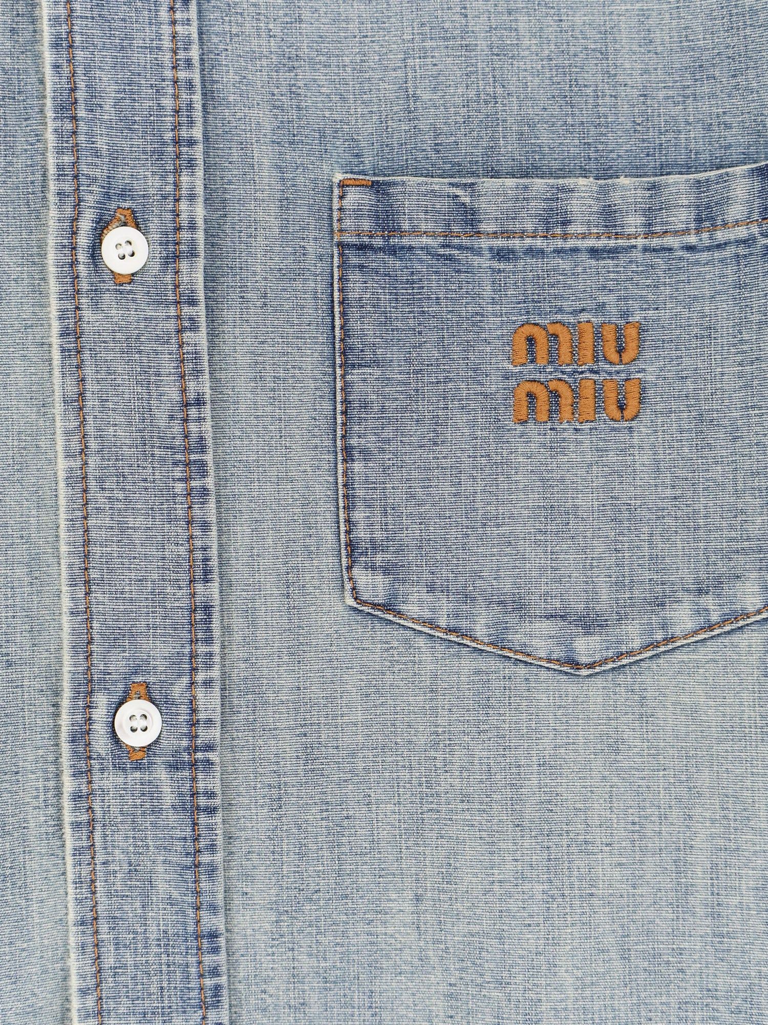 Miu Miu Denim shirt IT 40 - USA Tariffs Included Size S / US 4 / IT 40 - 3 Thumbnail