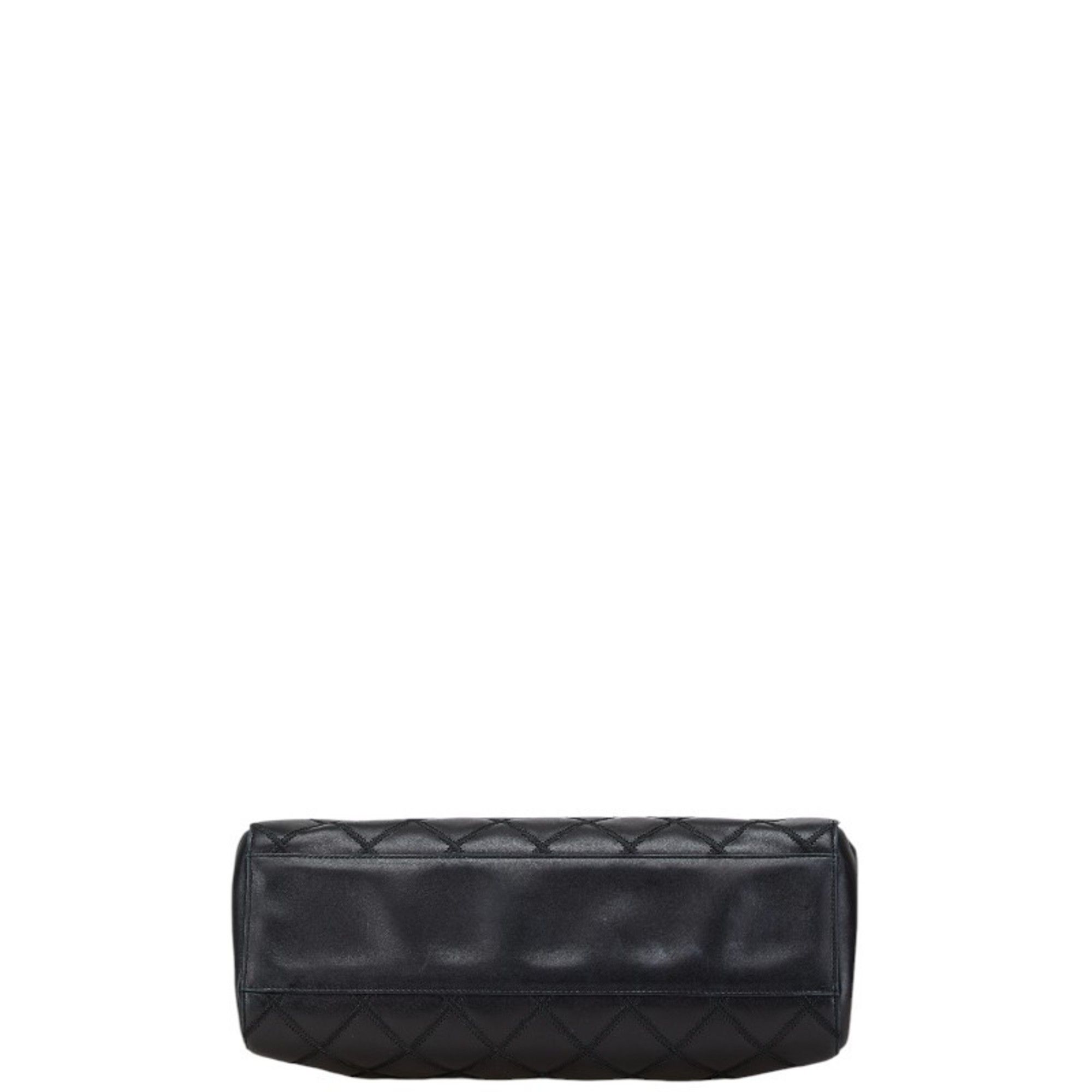 Chanel CHANEL Bicolor Coco Mark Chain Shoulder Bag in Black Leather for Women Size ONE SIZE - 3 Thumbnail