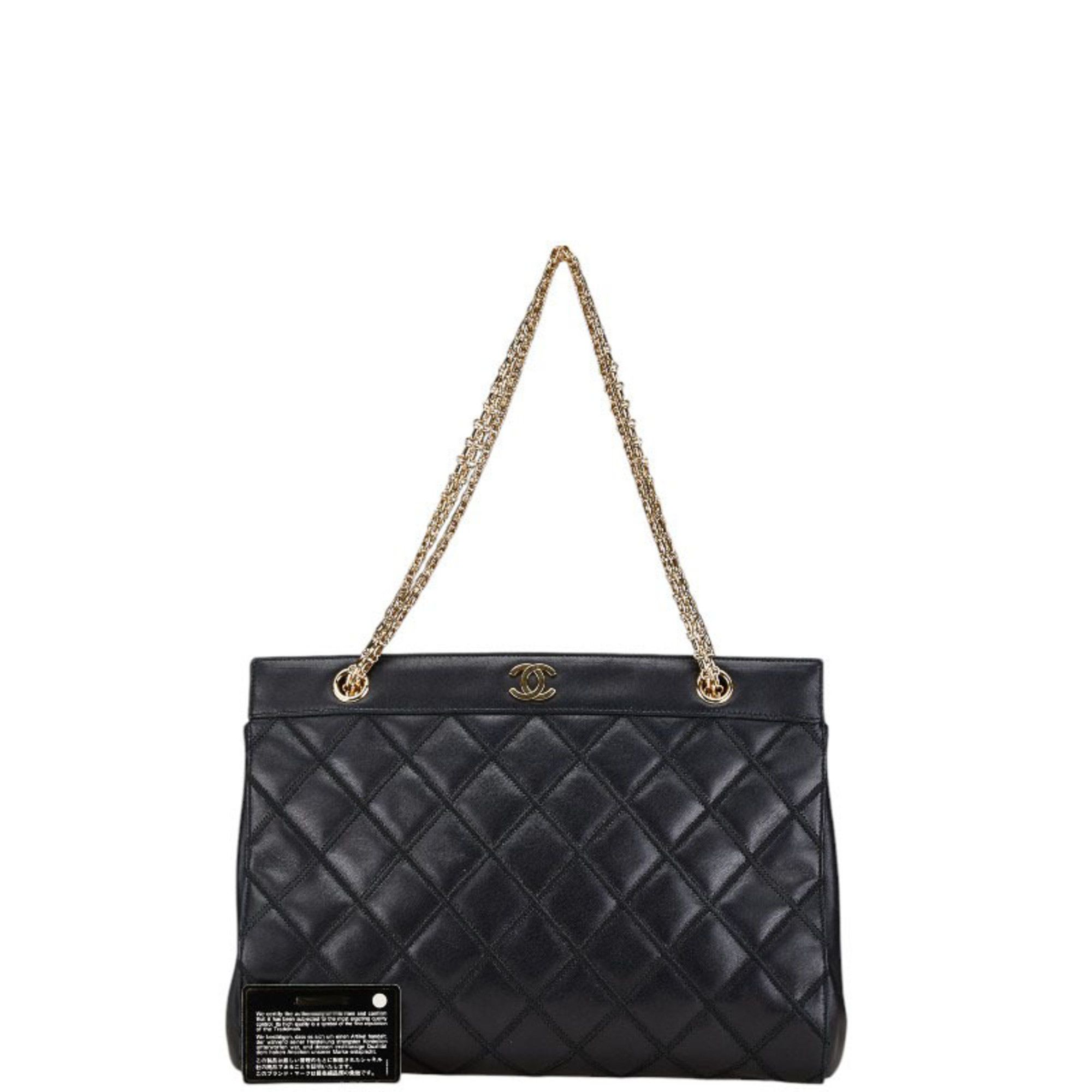 Chanel CHANEL Bicolor Coco Mark Chain Shoulder Bag in Black Leather for Women Size ONE SIZE - 7 Thumbnail