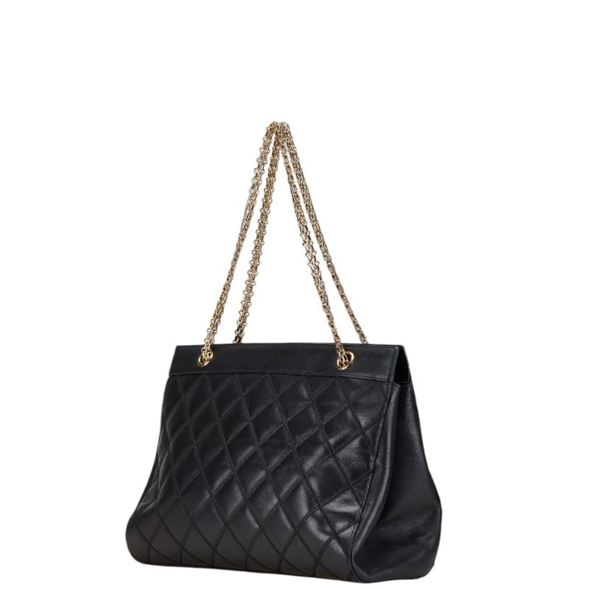 Chanel CHANEL Bicolor Coco Mark Chain Shoulder Bag in Black Leather for Women Size ONE SIZE - 2 Thumbnail