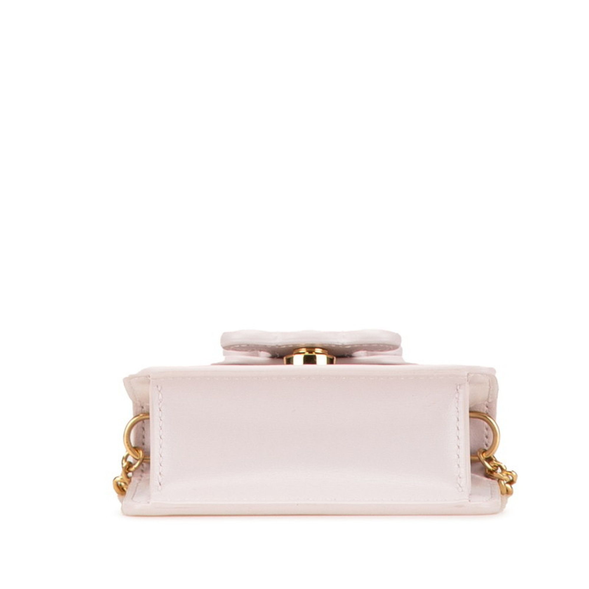 Celine Celine Triomphe Chain Shoulder Bag in Pink Leather for Women Size ONE SIZE - 3 Thumbnail