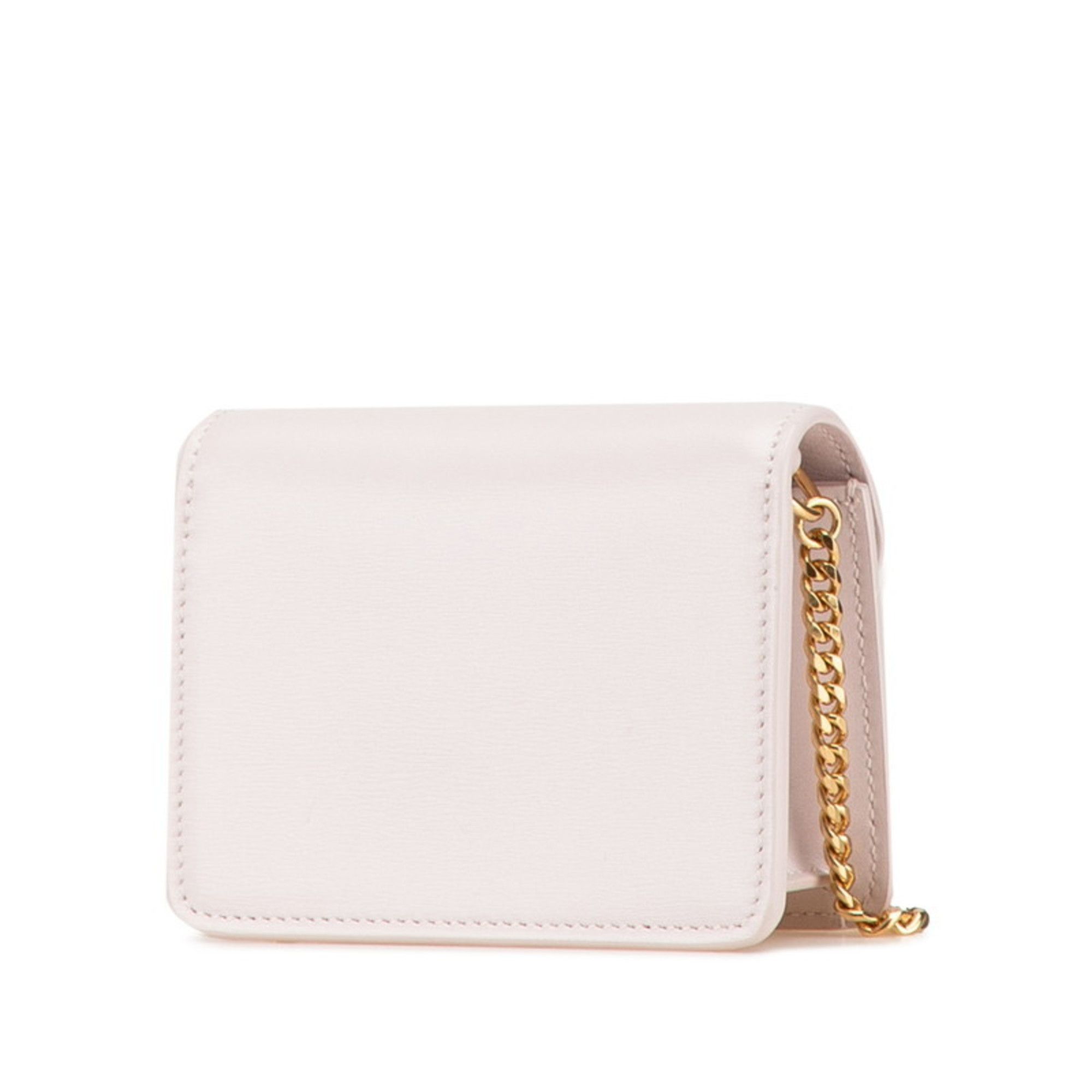 Celine Celine Triomphe Chain Shoulder Bag in Pink Leather for Women Size ONE SIZE - 2 Thumbnail