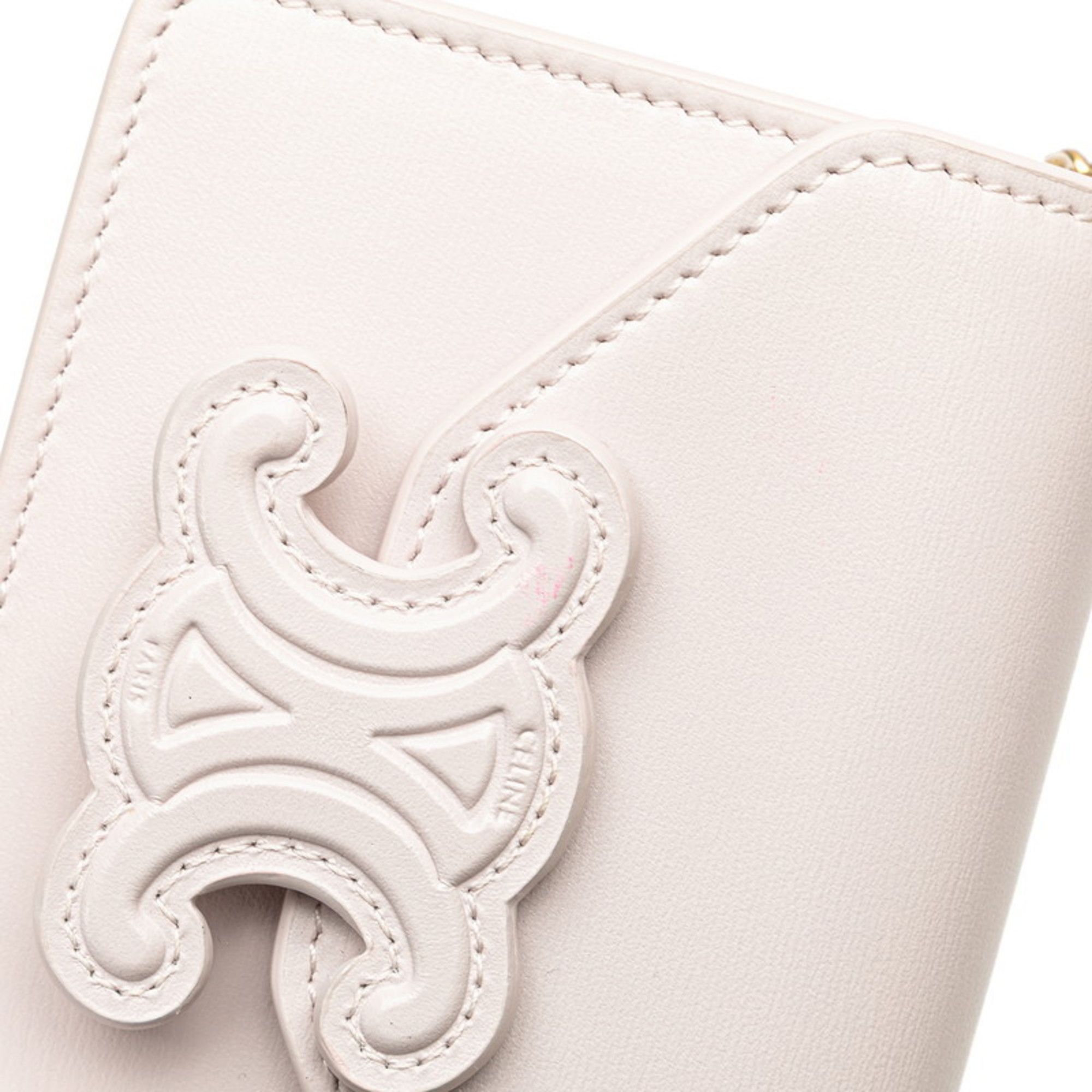 Celine Celine Triomphe Chain Shoulder Bag in Pink Leather for Women Size ONE SIZE - 4 Thumbnail