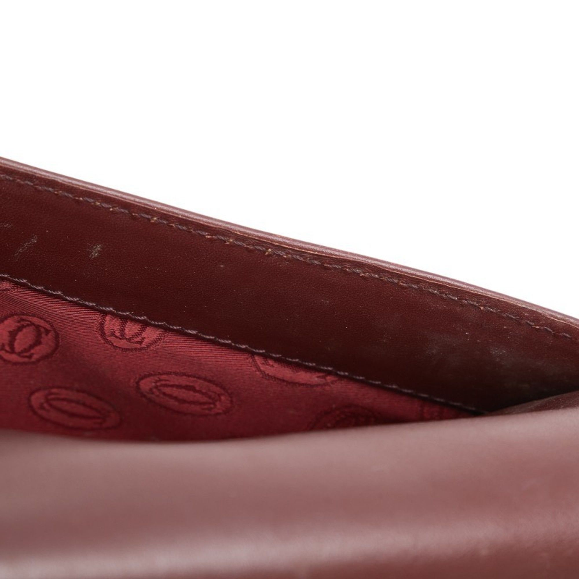 Cartier Cartier Must Line Shoulder Bag Wine Red Bordeaux Leather Women's CARTIER Size ONE SIZE - 8 Thumbnail