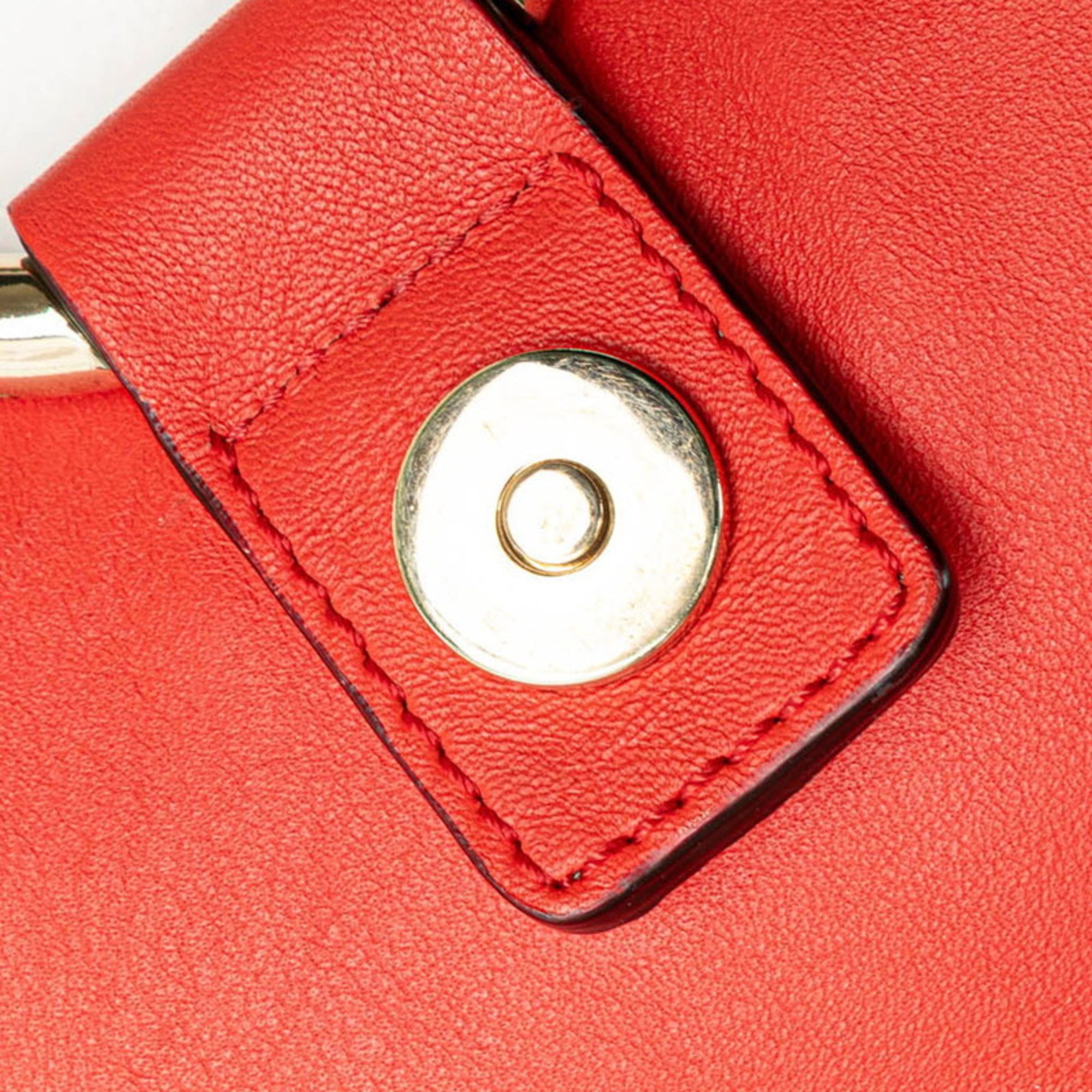 Chloe Chloé Chloe crossbody shoulder bag in red leather and suede for women Size ONE SIZE - 5 Thumbnail
