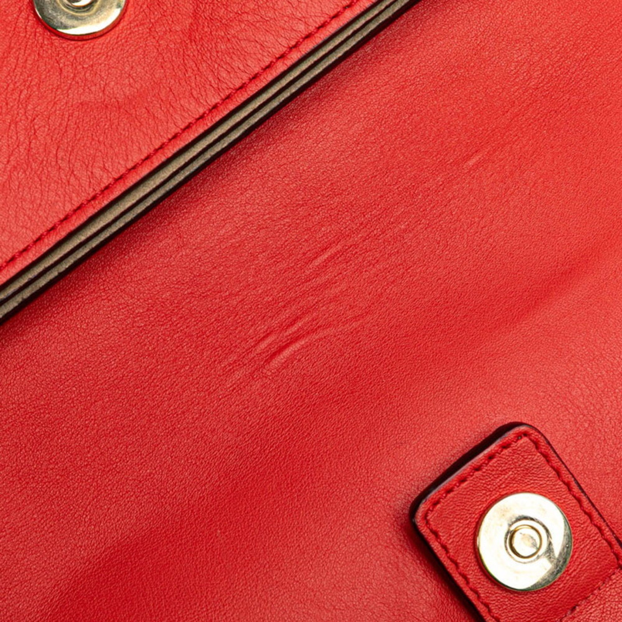 Chloe Chloé Chloe crossbody shoulder bag in red leather and suede for women Size ONE SIZE - 6 Thumbnail