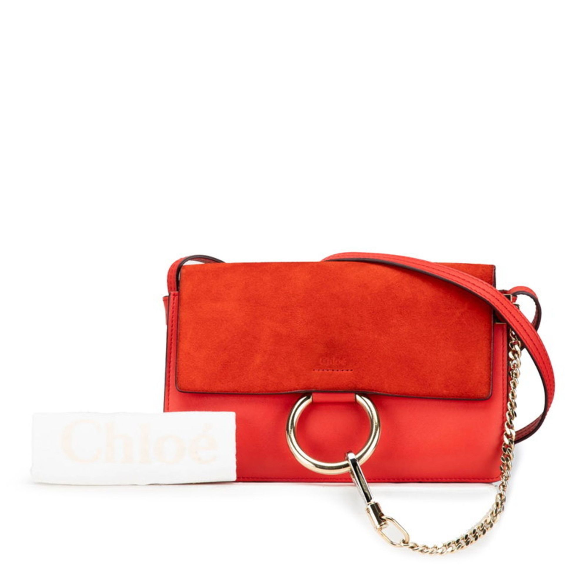 Chloe Chloé Chloe crossbody shoulder bag in red leather and suede for women Size ONE SIZE - 13 Thumbnail