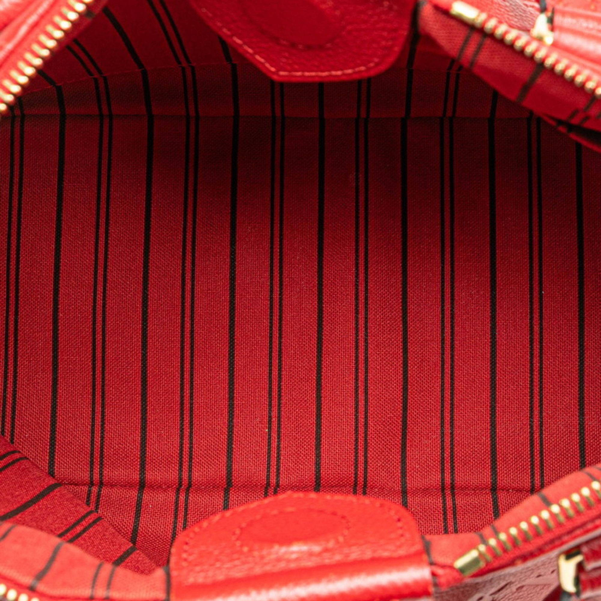 Louis Vuitton Louis Vuitton Monogram Empreinte Mazarine PM Handbag/Shoulder Bag 2-Way M50638 Cerise Red Calfskin Leather Women's LOUIS VUITTON Size ONE SIZE - 8 Thumbnail