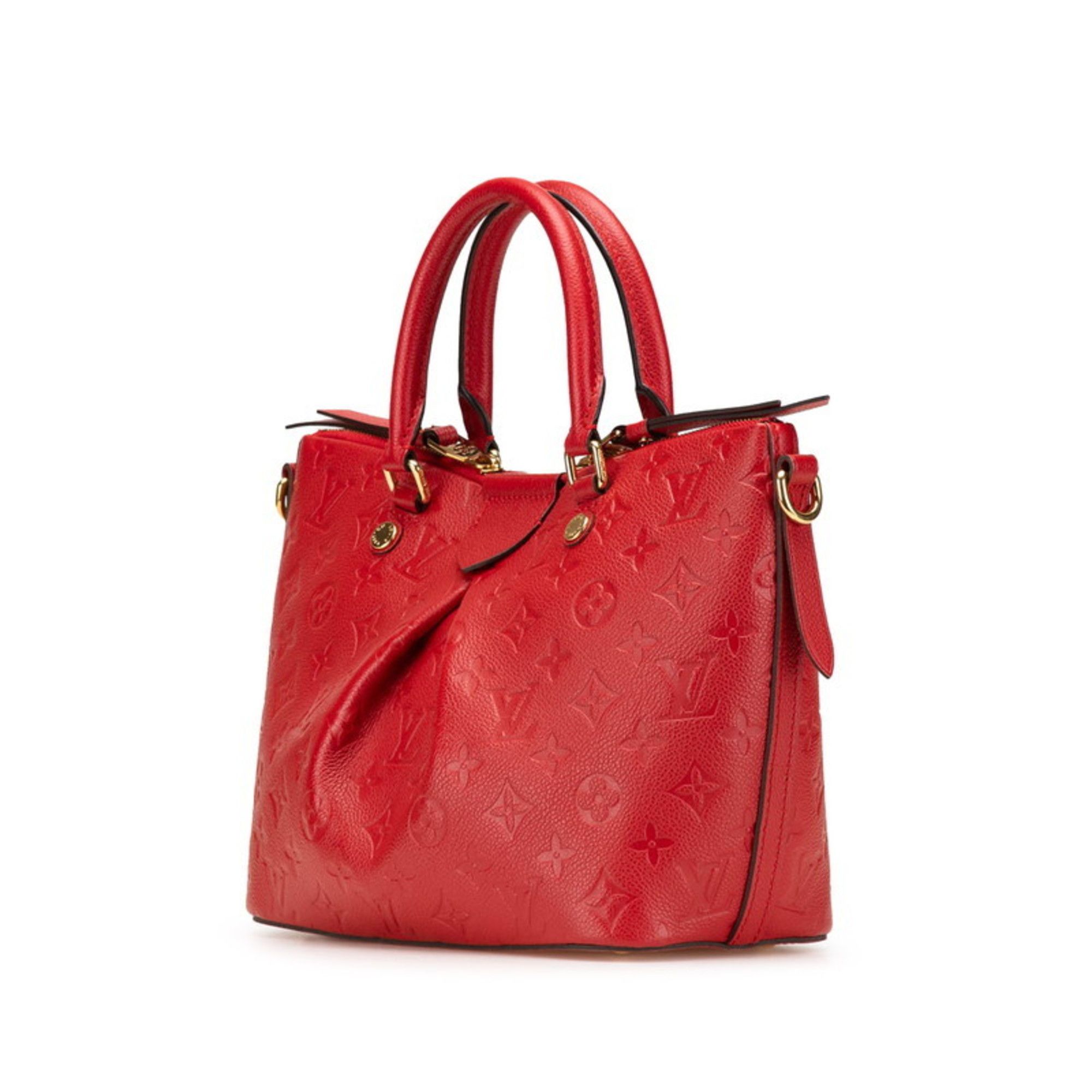 Louis Vuitton Louis Vuitton Monogram Empreinte Mazarine PM Handbag/Shoulder Bag 2-Way M50638 Cerise Red Calfskin Leather Women's LOUIS VUITTON Size ONE SIZE - 2 Thumbnail