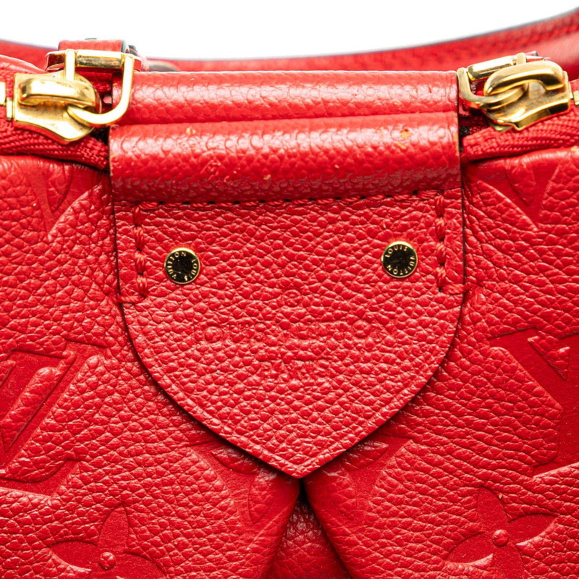 Louis Vuitton Louis Vuitton Monogram Empreinte Mazarine PM Handbag/Shoulder Bag 2-Way M50638 Cerise Red Calfskin Leather Women's LOUIS VUITTON Size ONE SIZE - 9 Thumbnail
