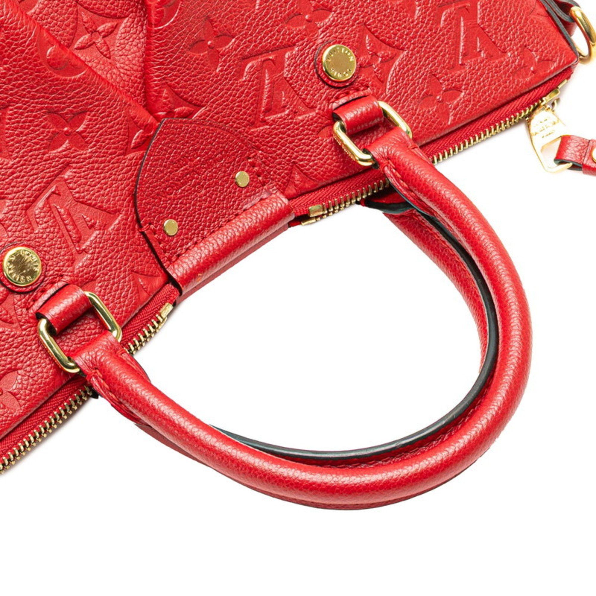 Louis Vuitton Louis Vuitton Monogram Empreinte Mazarine PM Handbag/Shoulder Bag 2-Way M50638 Cerise Red Calfskin Leather Women's LOUIS VUITTON Size ONE SIZE - 6 Thumbnail