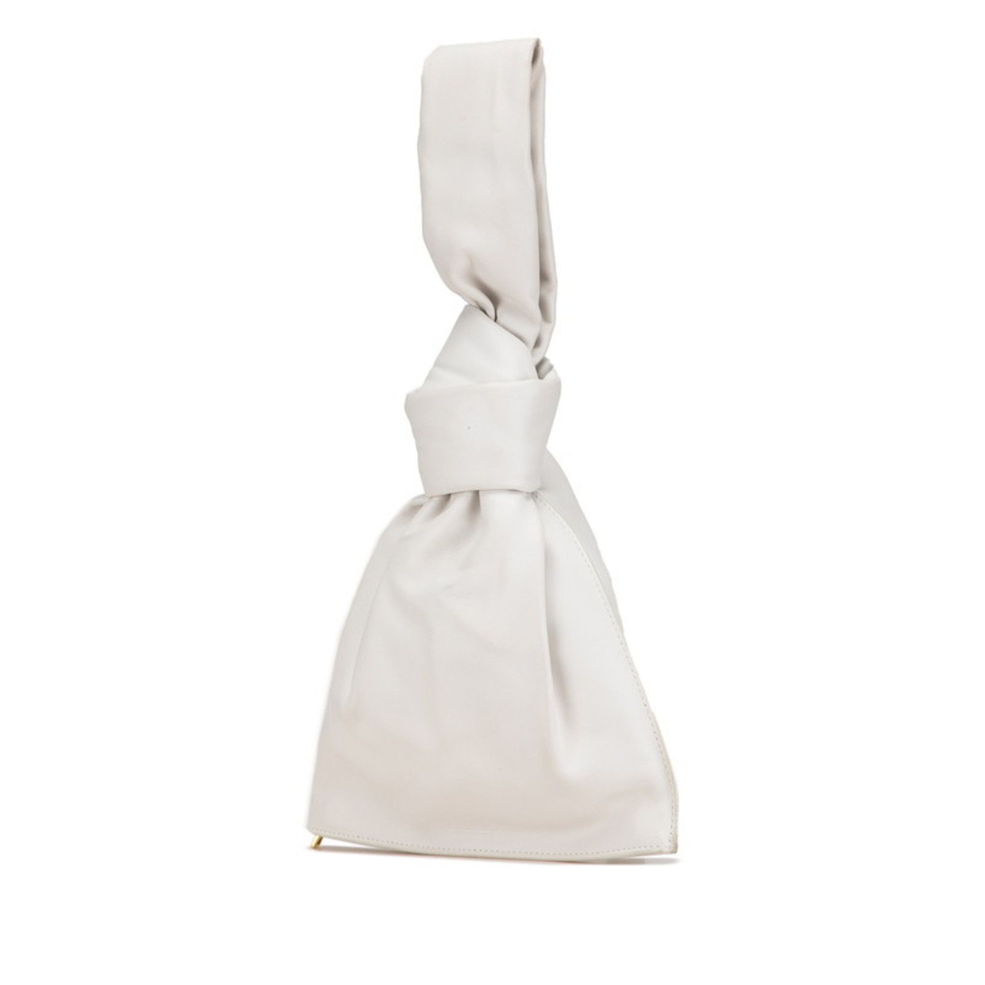 Bottega Veneta Bottega Veneta Miniza Twist Handbag 652001 White Leather Women's BOTTEGAVENETA Size ONE SIZE - 2 Thumbnail