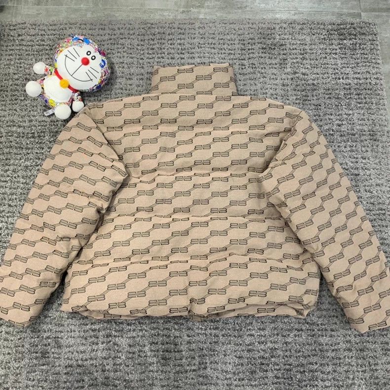 Balenciaga Balenciaga Double B Print Puffer Jacket - dmc Size US M / EU 48-50 / 2 - 2 Thumbnail