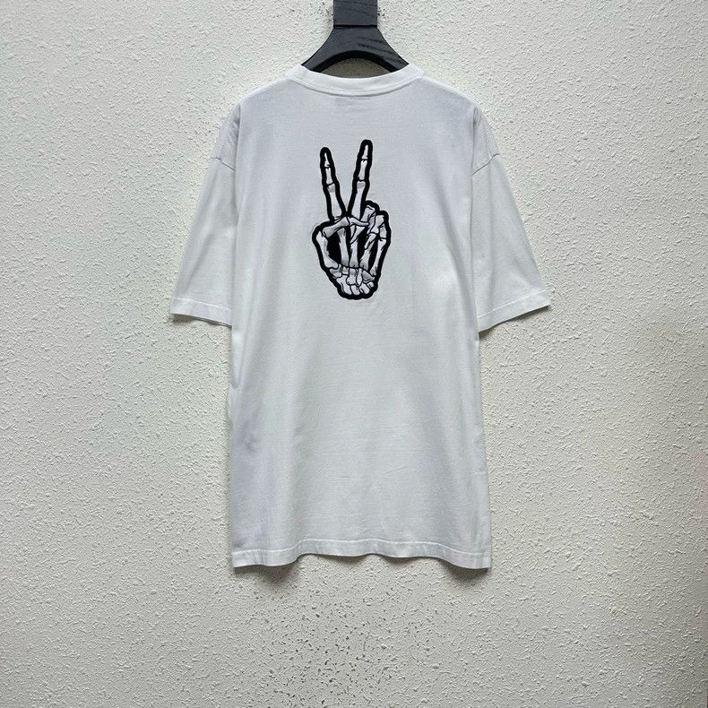 Balenciaga Balenciaga Dissolved Smiley Short Sleeve - dmc Size US XXS / EU 40 - 2 Thumbnail