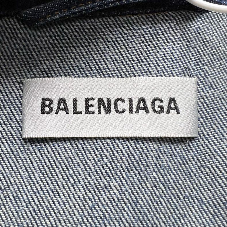 Balenciaga Balenciaga Inverted Denim Jacket - dmc Size US S / EU 44-46 / 1 - 3 Thumbnail