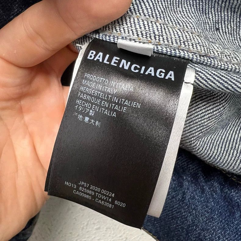 Balenciaga Balenciaga Inverted Denim Jacket - dmc Size US S / EU 44-46 / 1 - 5 Thumbnail