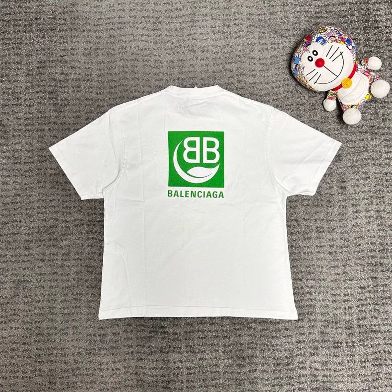 Balenciaga Balenciaga Double B Eco Logo T-shirt - dmc Size US S / EU 44-46 / 1 - 2 Thumbnail