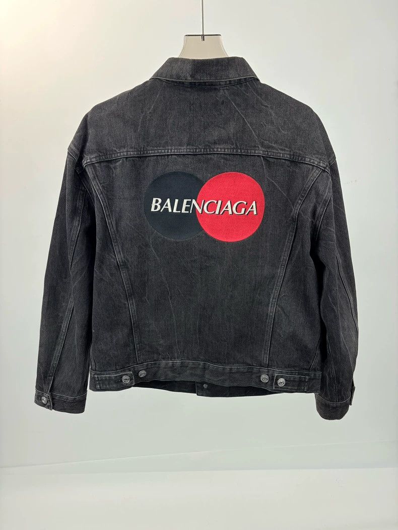 Balenciaga Balenciaga Embroidered Logo Denim Jacket - dmc Size US M / EU 48-50 / 2 - 2 Thumbnail