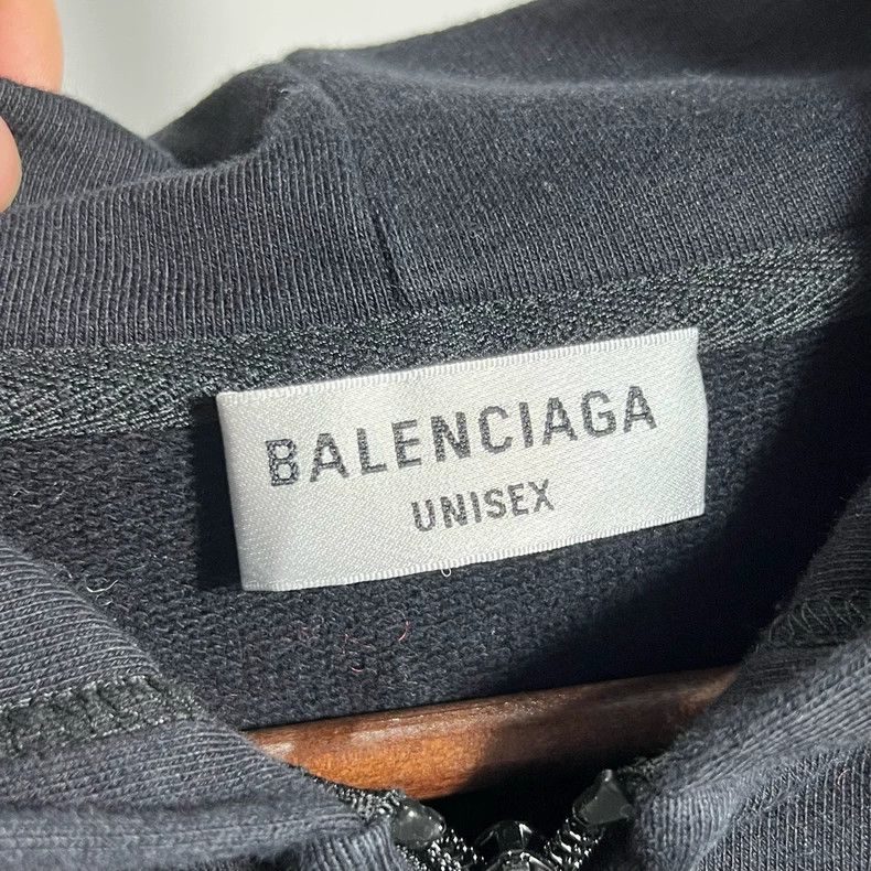 Balenciaga Balenciaga Inverted Logo Zip Jacket - dmc Size US XS / EU 42 / 0 - 3 Thumbnail