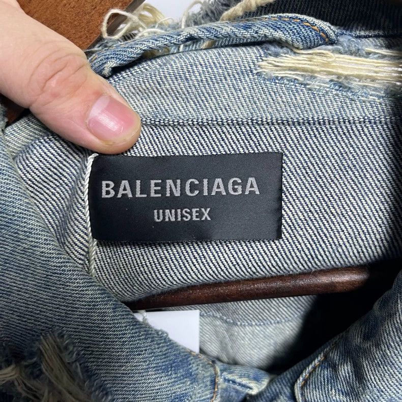 Balenciaga Balenciaga Lightning Denim Jacket - dmc Size US S / EU 44-46 / 1 - 3 Thumbnail