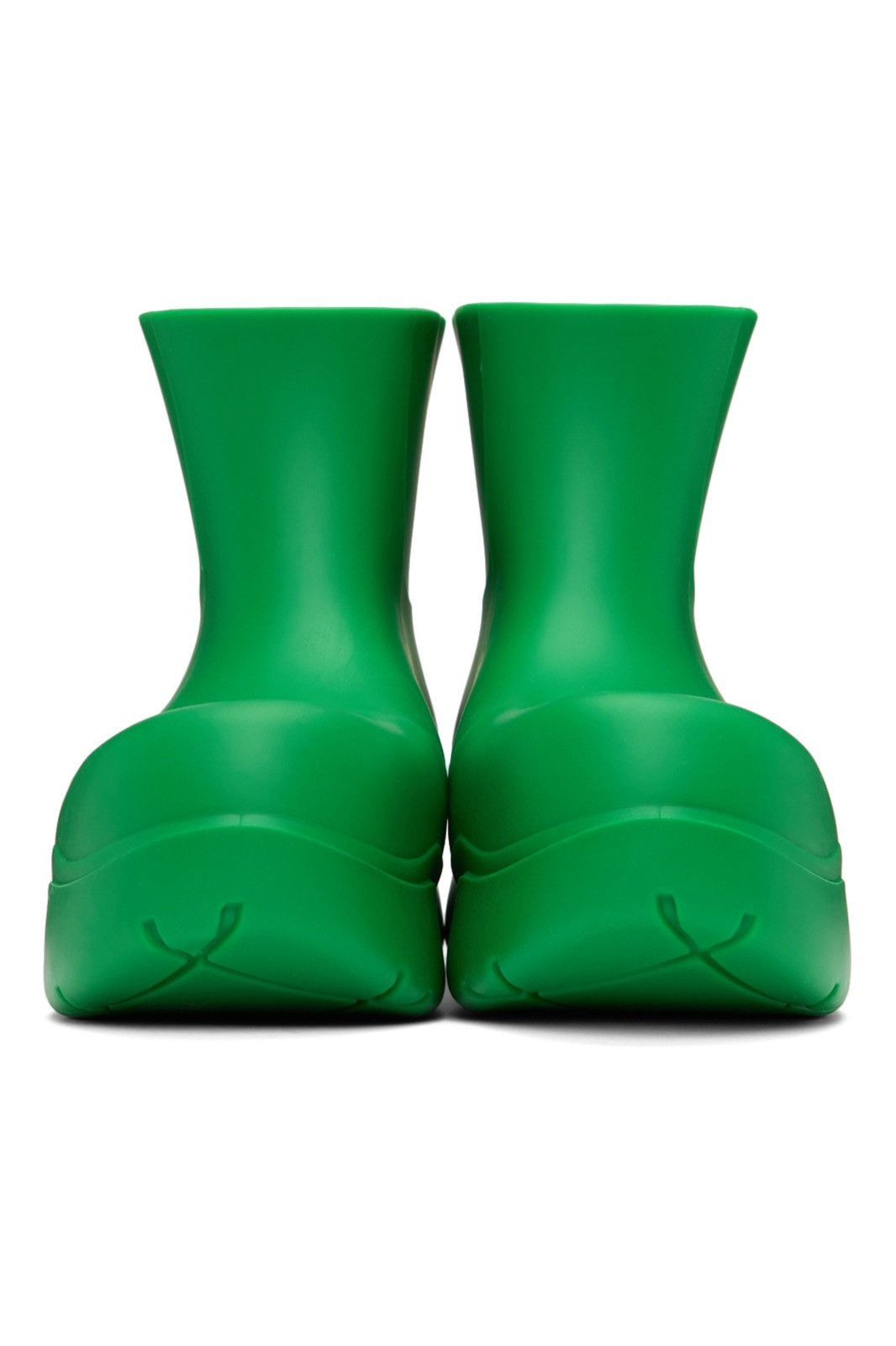 Bottega Veneta Bottega Veneta Rubber Puddle Boots in Green Size US 10 / EU 43 - 2 Thumbnail