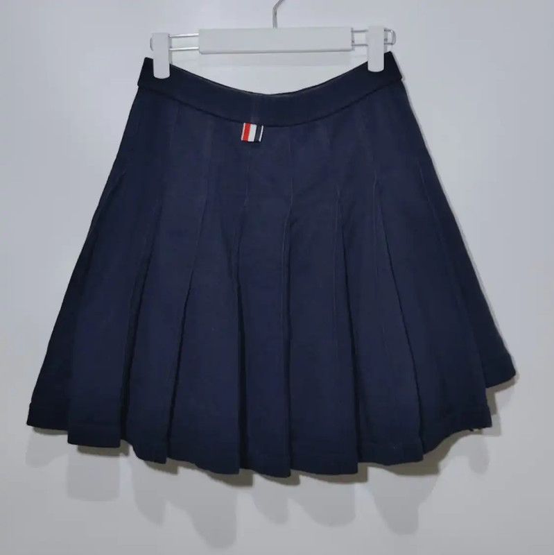 Thom Browne Thom Browne Navy Cotton Woman's Skirt 0089 Size 28" / US 6 / IT 42 - 2 Thumbnail