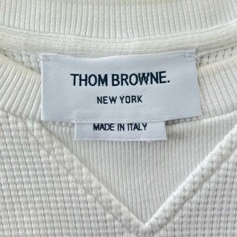 Thom Browne Thom Browne White Tee Shirt for Women 0089 Size S / US 4 / IT 40 - 3 Thumbnail