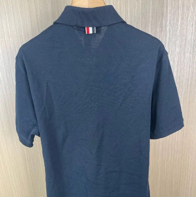 Thom Browne Thom Browne Navy Cotton Women's T-shirt 0089 Size L / US 10 / IT 46 - 2 Thumbnail