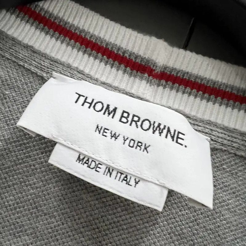 Thom Browne Thom Browne Summer Gray Cotton Midi Dress 0089 Size ONE SIZE - 3 Thumbnail