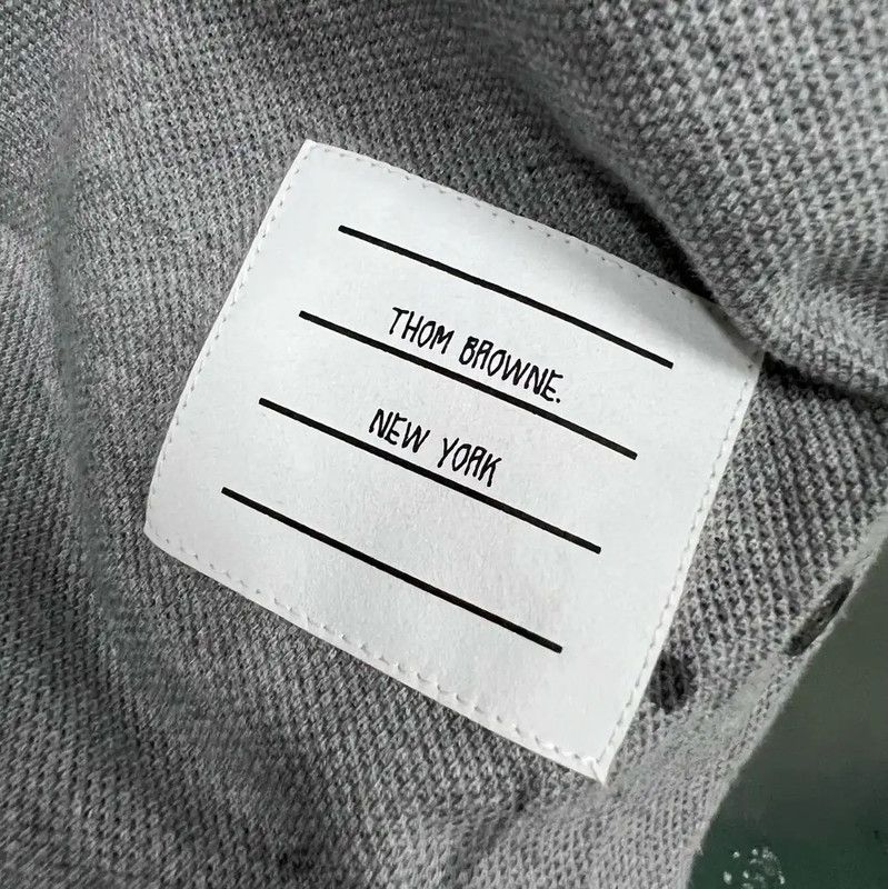 Thom Browne Thom Browne Summer Gray Cotton Midi Dress 0089 Size ONE SIZE - 2 Thumbnail
