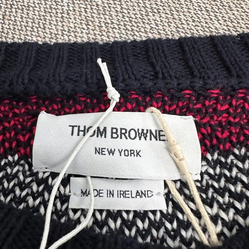 Thom Browne Thom Browne Black Wool Women's Sweater 0089 Size L / US 10 / IT 46 - 3 Thumbnail
