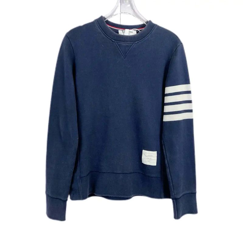 Thom Browne Thom Browne Women's Blue Cotton Sweatshirt 0089 Size S / US 4 / IT 40 - 2 Thumbnail