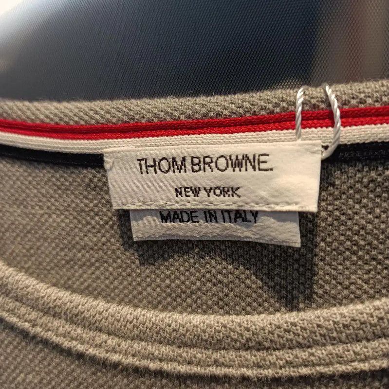 Thom Browne Thom Browne Gray Cotton Striped Short Sleeve T-Shirt 0089 Size S / US 4 / IT 40 - 3 Thumbnail