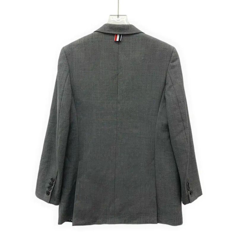 Thom Browne Thom Browne Classic Gray Wool Women's Jacket 0089 Size ONE SIZE - 2 Thumbnail