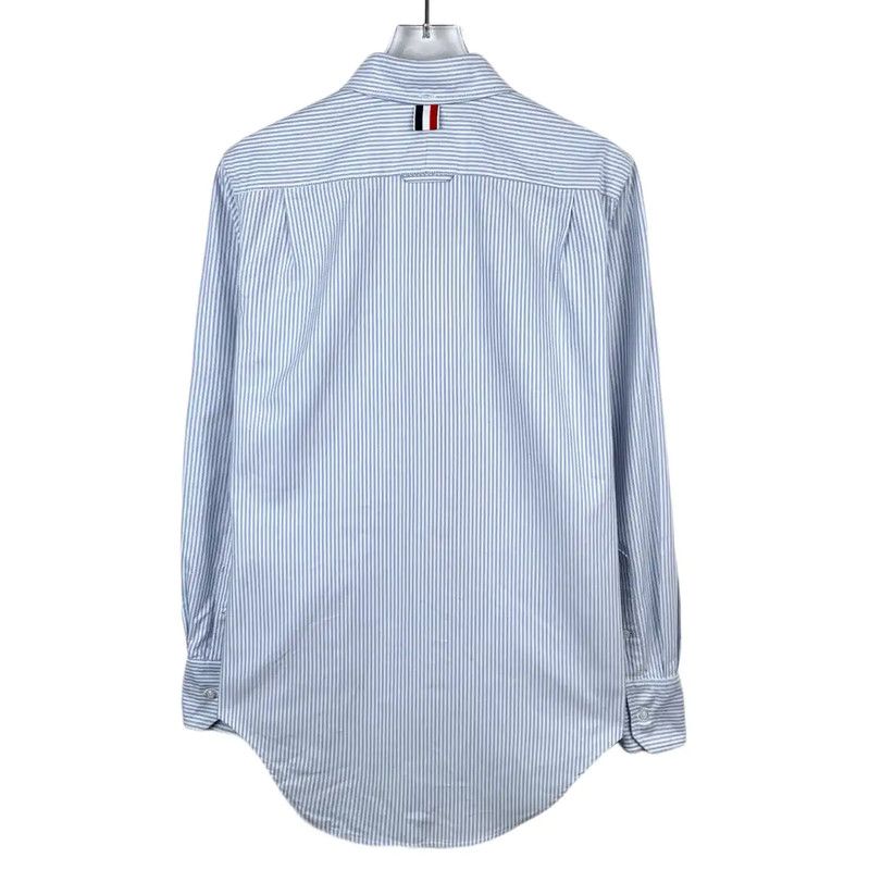 Thom Browne Thom Browne Striped Cotton Shirt with Tie 0089 Size S / US 4 / IT 40 - 2 Thumbnail