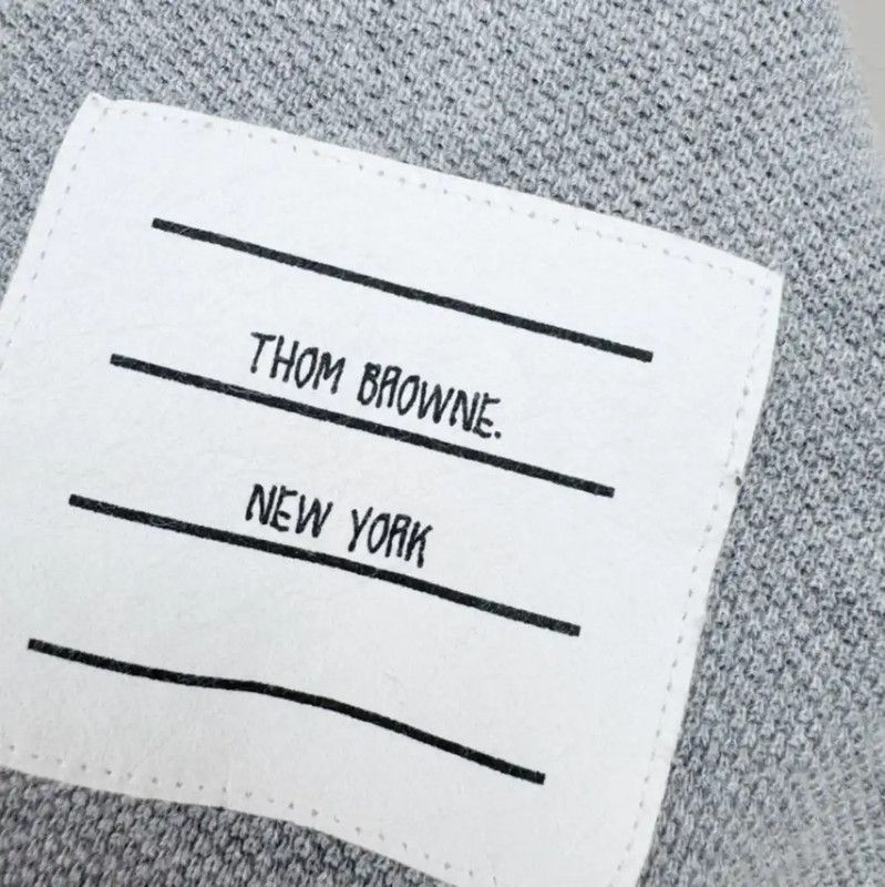 Thom Browne Thom Browne Gray Cotton Polo Dress for Women 0089 Size S / US 4 / IT 40 - 5 Thumbnail