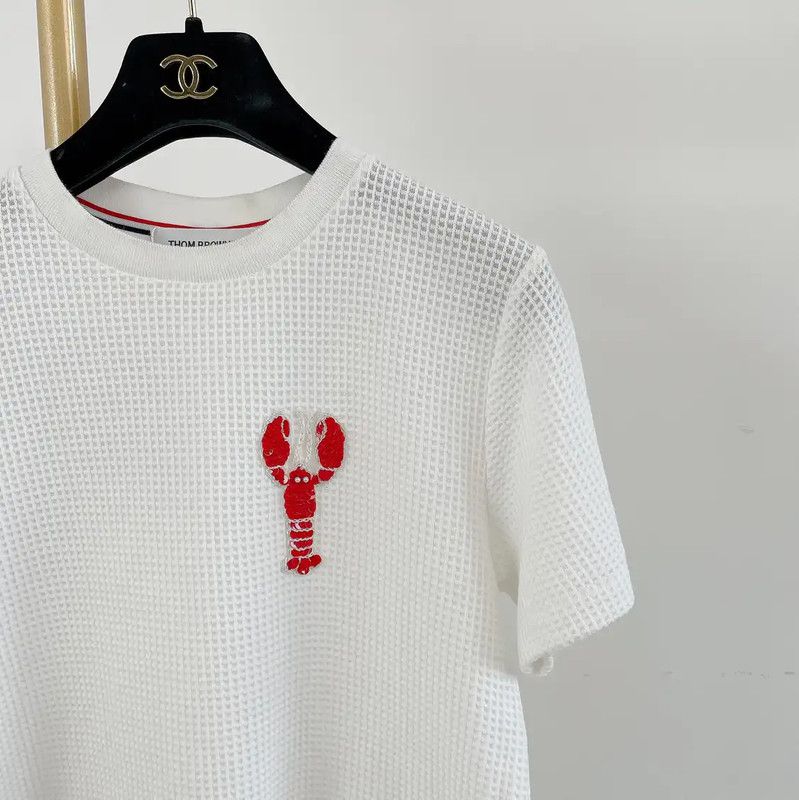 Thom Browne Thom Browne White Cotton Long Sleeve Tee 0089 Size M / US 6-8 / IT 42-44 - 3 Thumbnail