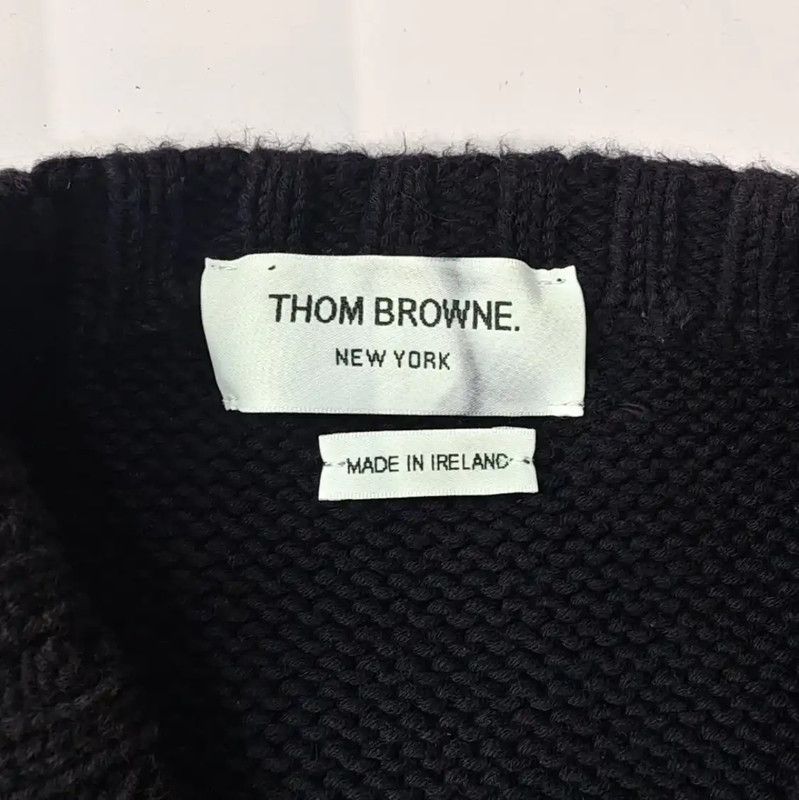 Thom Browne Thom Browne Women's Navy Sweater with Anchor Design 0089 Size L / US 10 / IT 46 - 3 Thumbnail