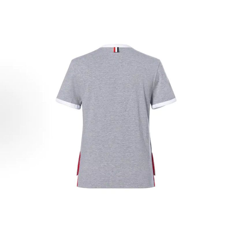 Thom Browne Thom Browne Summer Gray Cotton T-Shirt 0089 Size S / US 4 / IT 40 - 2 Thumbnail