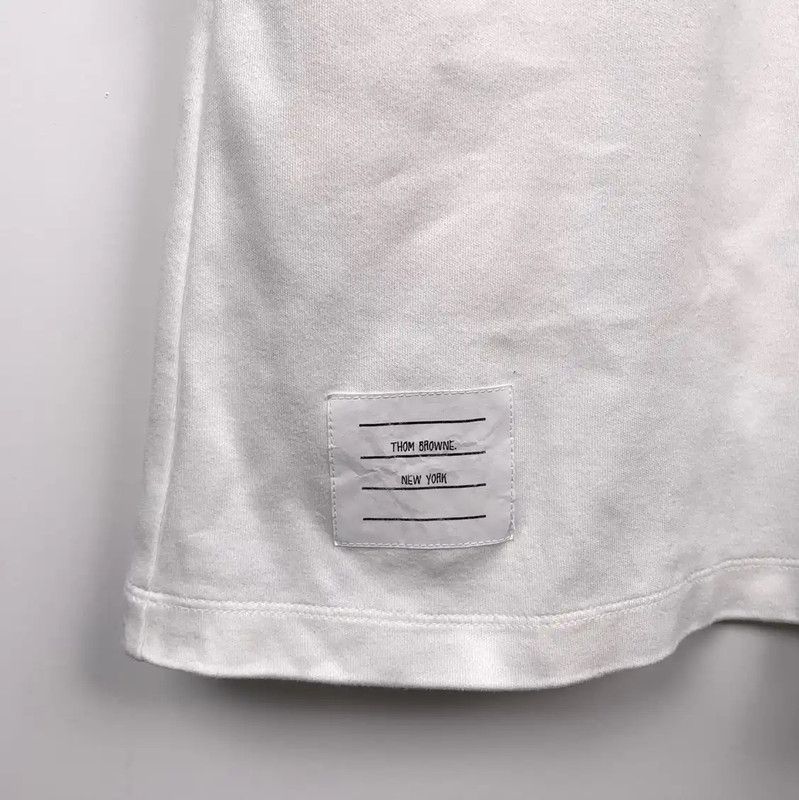 Thom Browne Thom Browne White Cotton Dress for Women 0089 Size M / US 6-8 / IT 42-44 - 4 Thumbnail