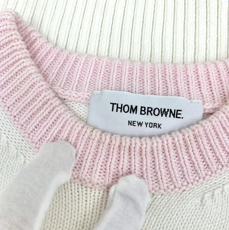 Thom Browne Thom Browne Colorblock Cotton Women’s Pullover Sweater 0089 Size S / US 4 / IT 40 - 8 Thumbnail