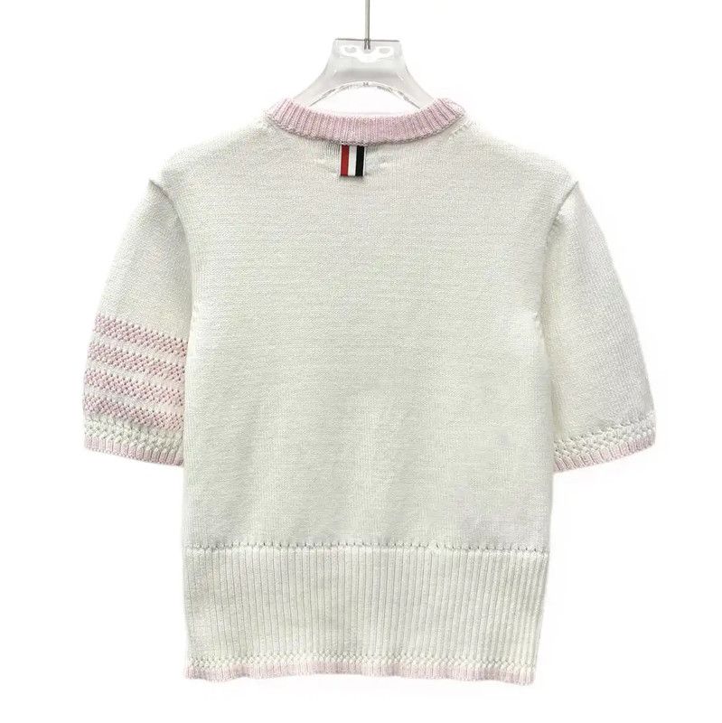 Thom Browne Thom Browne Colorblock Cotton Women’s Pullover Sweater 0089 Size S / US 4 / IT 40 - 2 Thumbnail