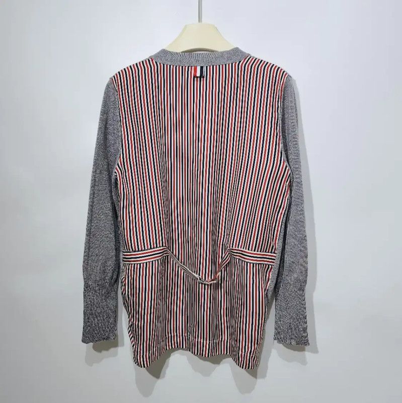 Thom Browne Thom Browne Gray Wool Women's Pullover Sweater 0089 Size M / US 6-8 / IT 42-44 - 2 Thumbnail