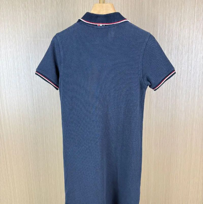 Thom Browne Thom Browne Navy Cotton Women's Dress 0089 Size M / US 6-8 / IT 42-44 - 2 Thumbnail