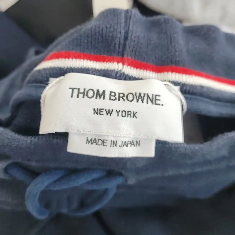 Thom Browne Thom Browne Navy Cotton Casual Pants for Women 0089 Size 24" / US 00 / IT 34 - 3 Thumbnail