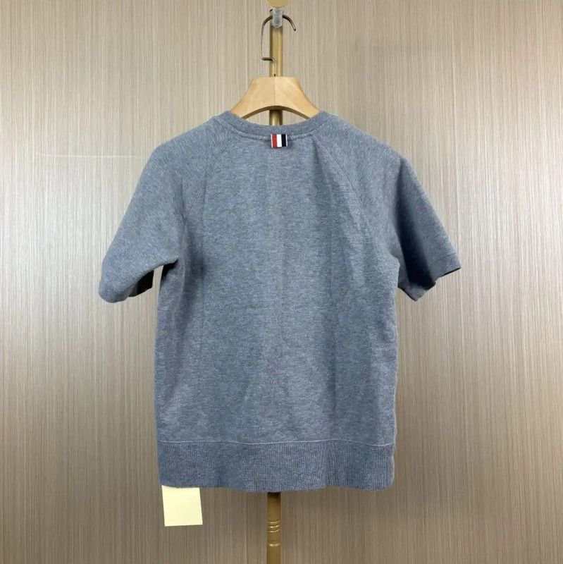 Thom Browne Thom Browne Gray Cotton Women's T-Shirt 0089 Size L / US 10 / IT 46 - 2 Thumbnail