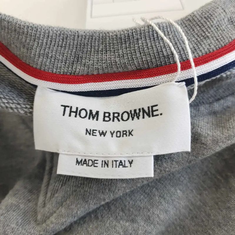 Thom Browne Thom Browne Gray Cotton Women's T-Shirt 0089 Size L / US 10 / IT 46 - 3 Thumbnail