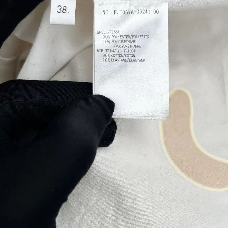 Thom Browne Thom Browne White Jacket with Yellow Print 0089 Size S / US 4 / IT 40 - 5 Thumbnail